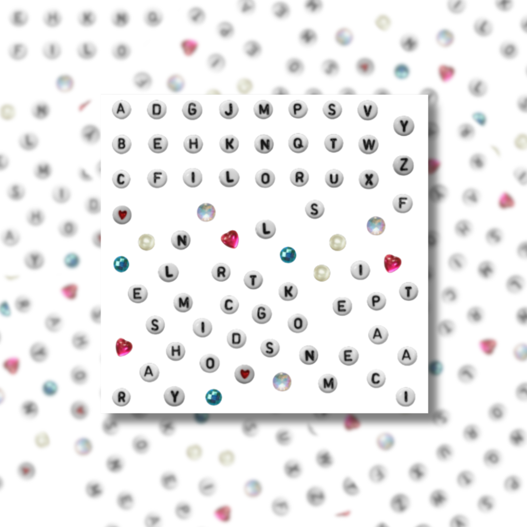 Letter Beads - Sticker Sheet