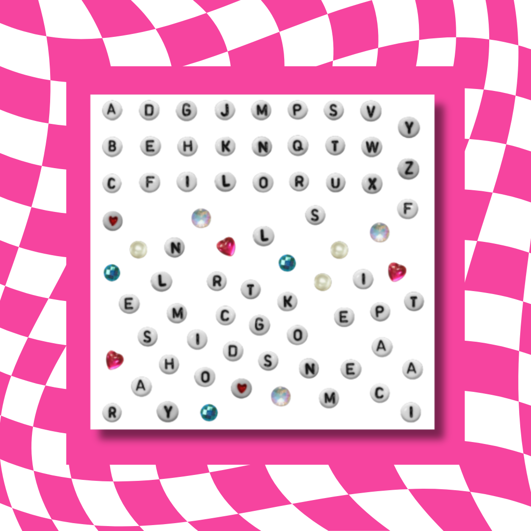 Letter Beads - Sticker Sheet