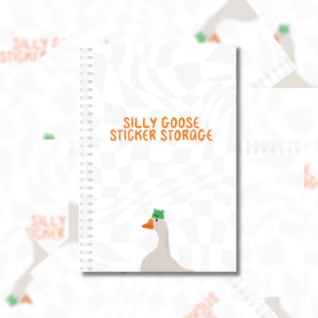 Silly Goose Sticker Storage - Reusable Sticker Book