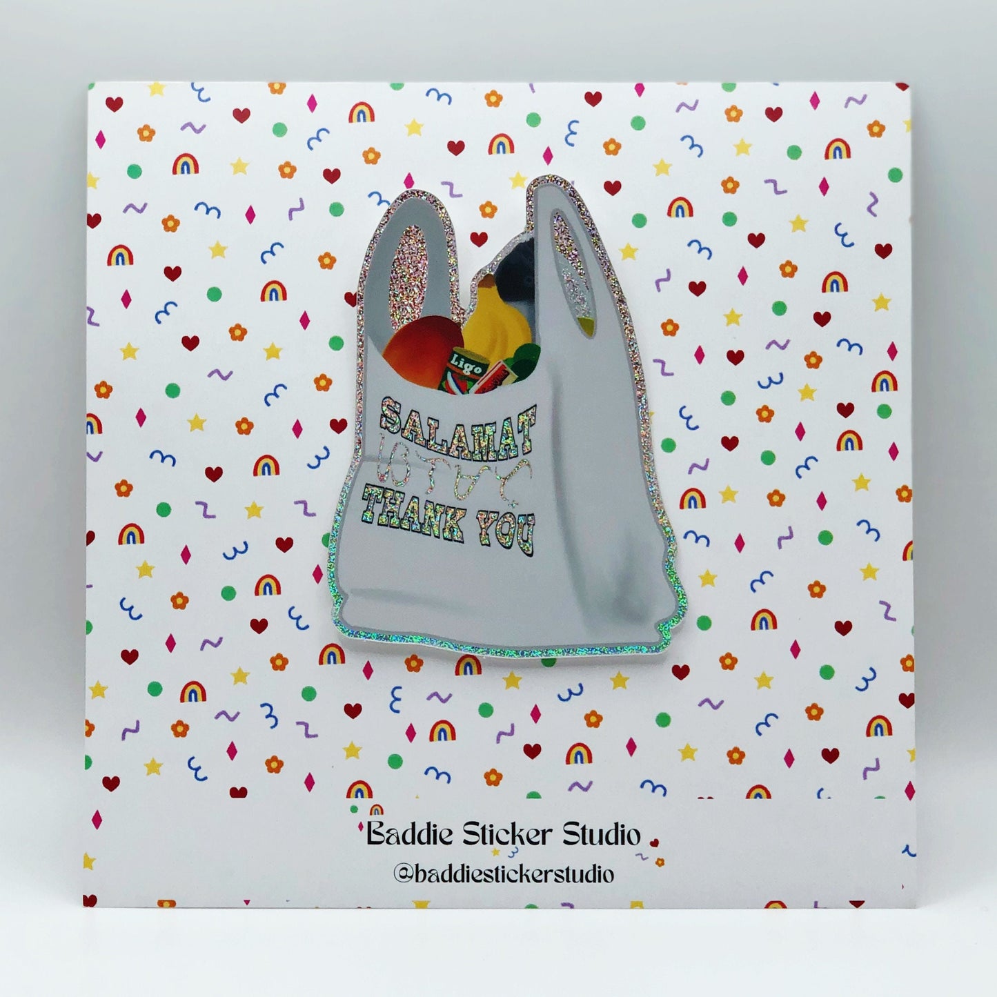 Salamat / Thank You Grocery Bag - Sticker