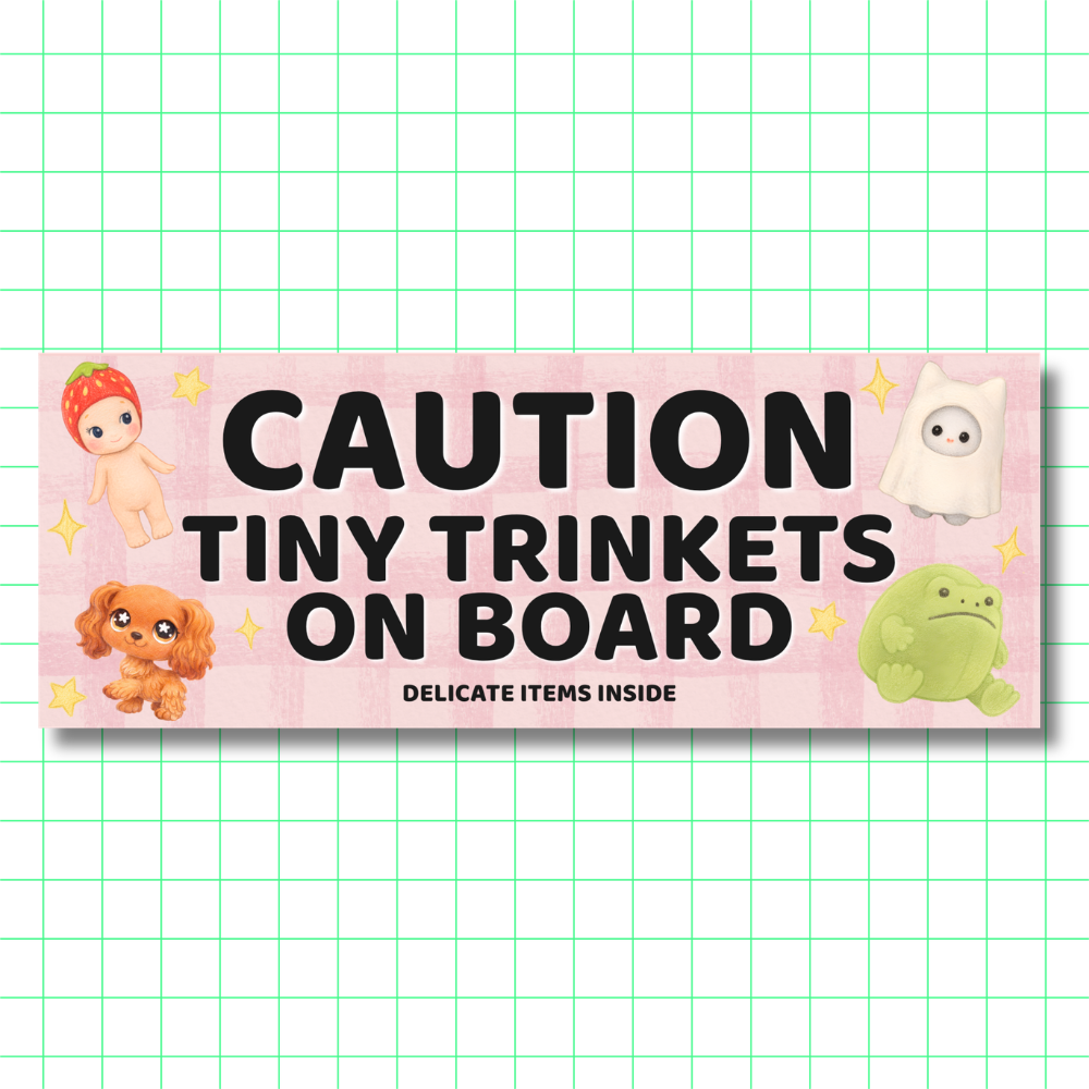 Tiny Trinkets - Bumper Sticker