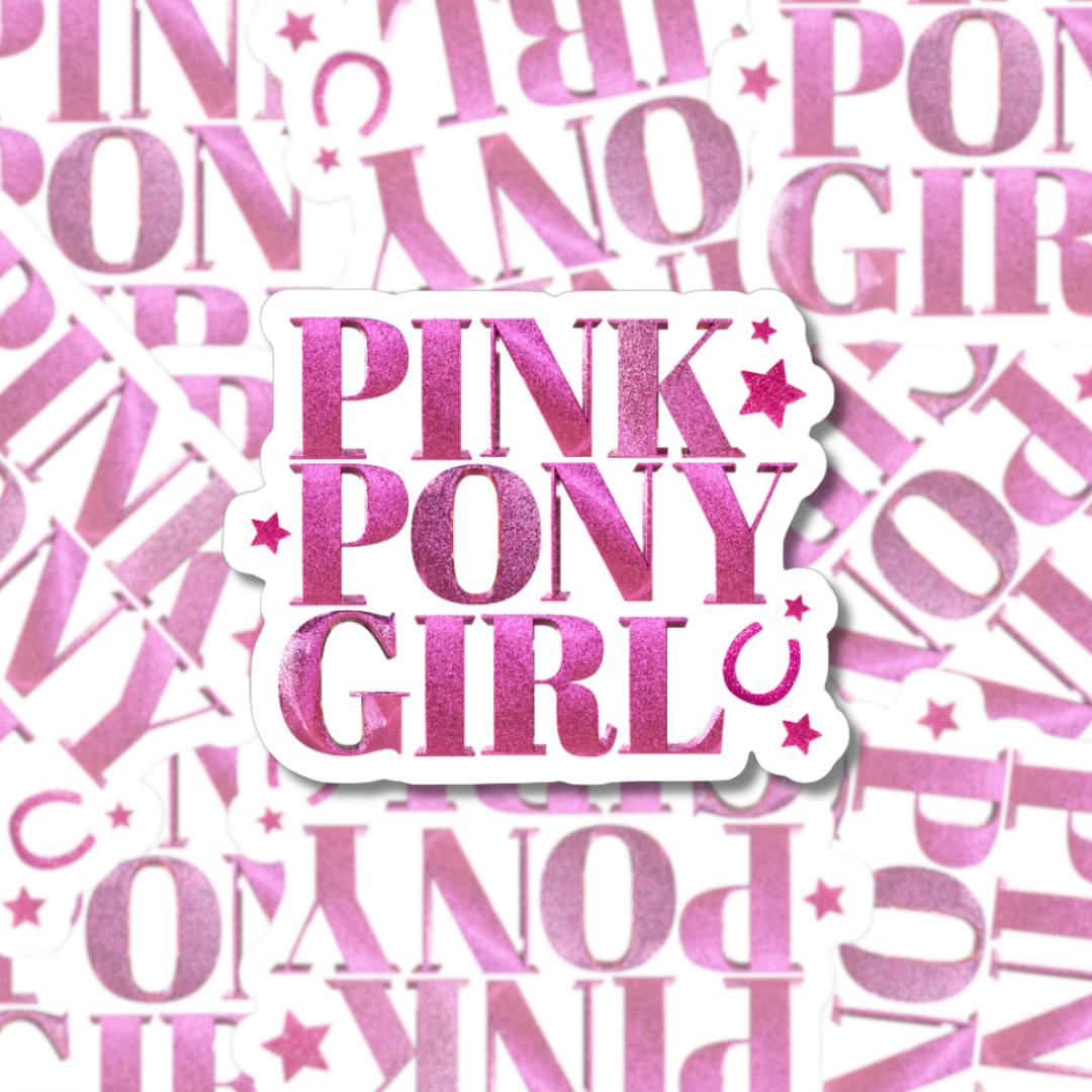 Pink Pony Girl - Sticker