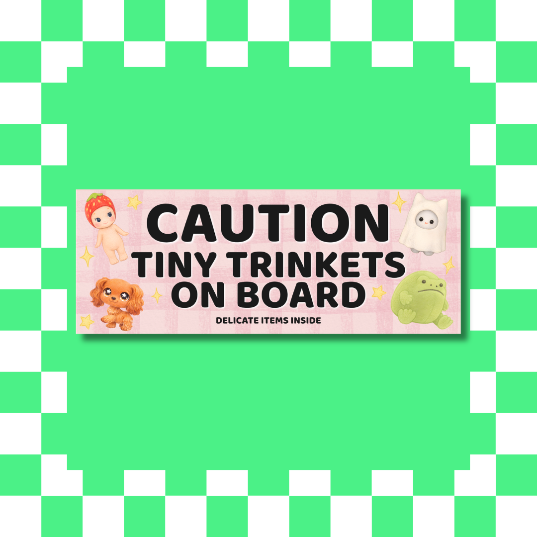 Tiny Trinkets - Bumper Sticker