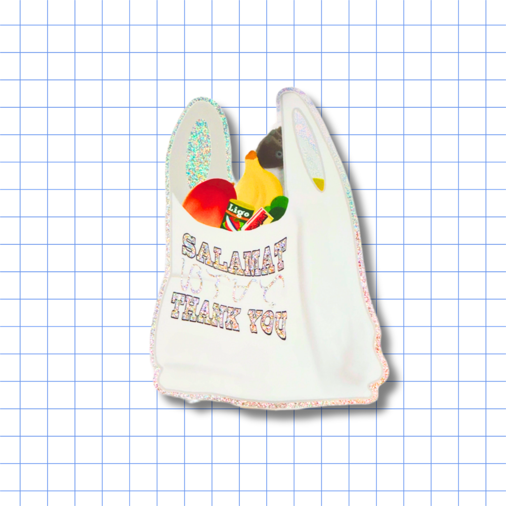 Salamat / Thank You Grocery Bag - Sticker