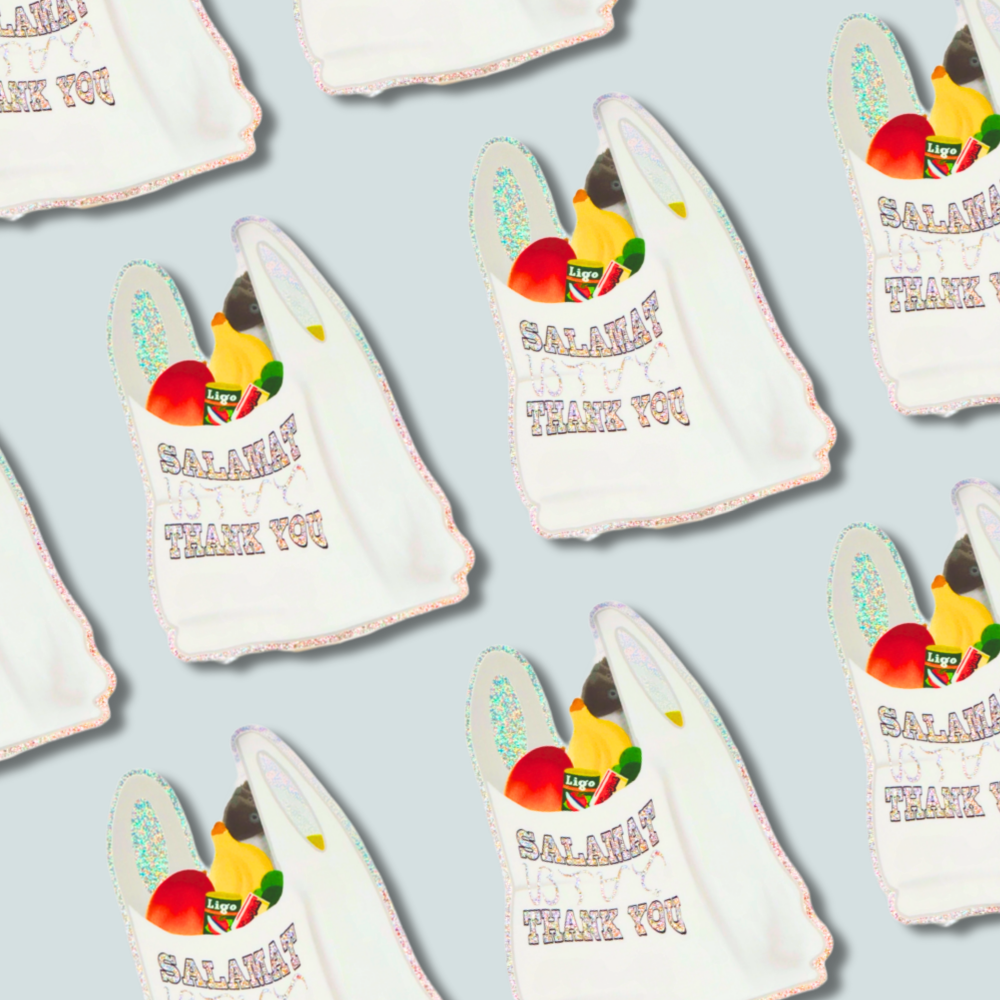 Salamat / Thank You Grocery Bag - Sticker