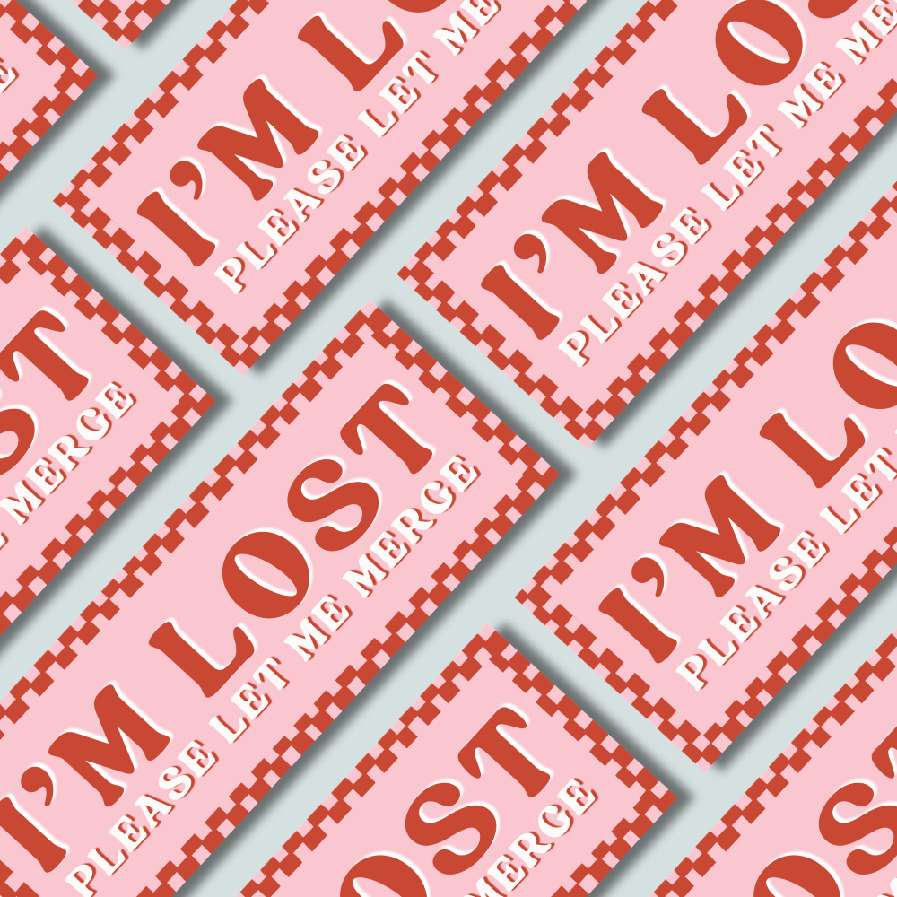 I'M LOST Please Let Me Merge – Bumper Sticker
