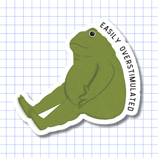 Easily Overstimulated Frog - Sticker