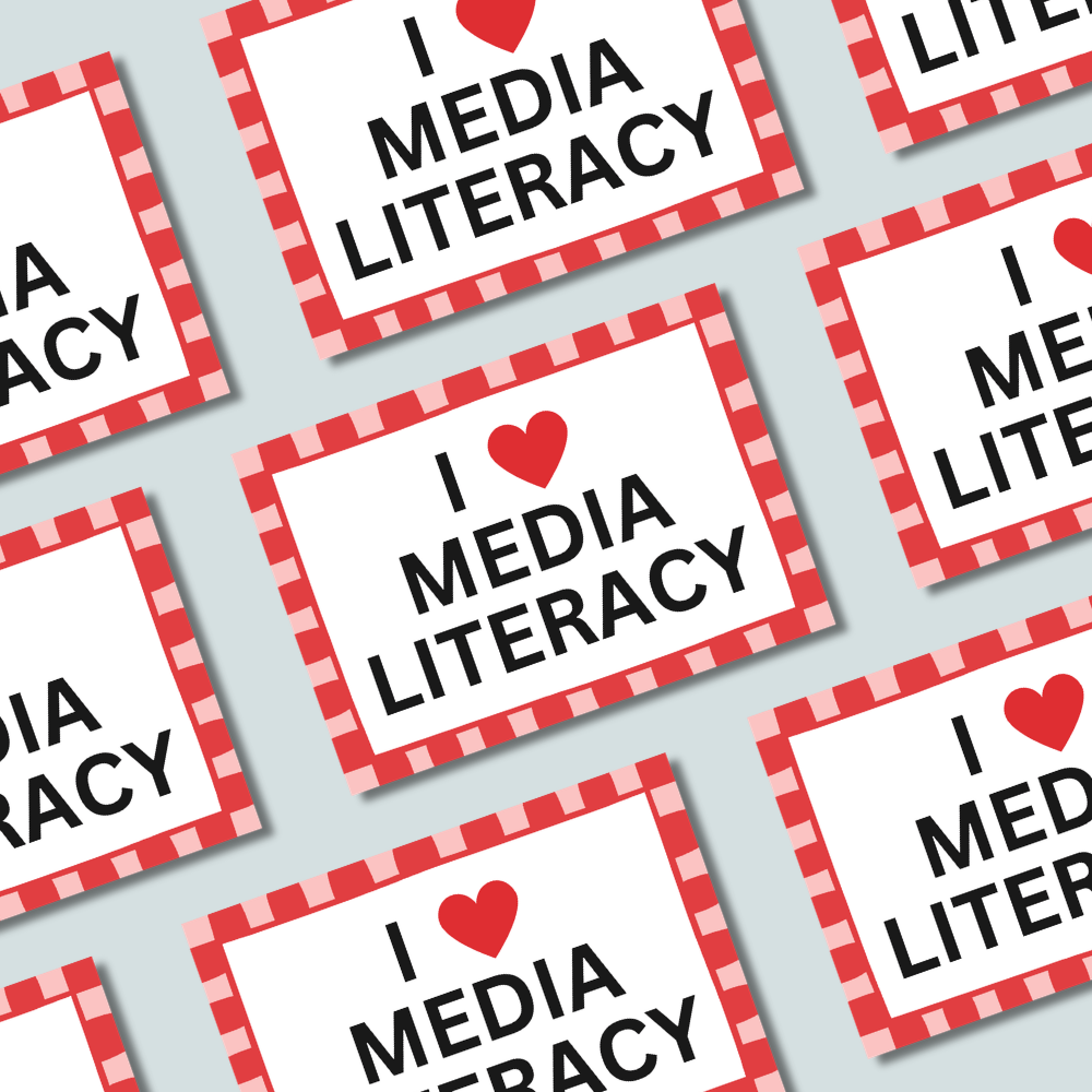 I Love Media Literacy - Sticker