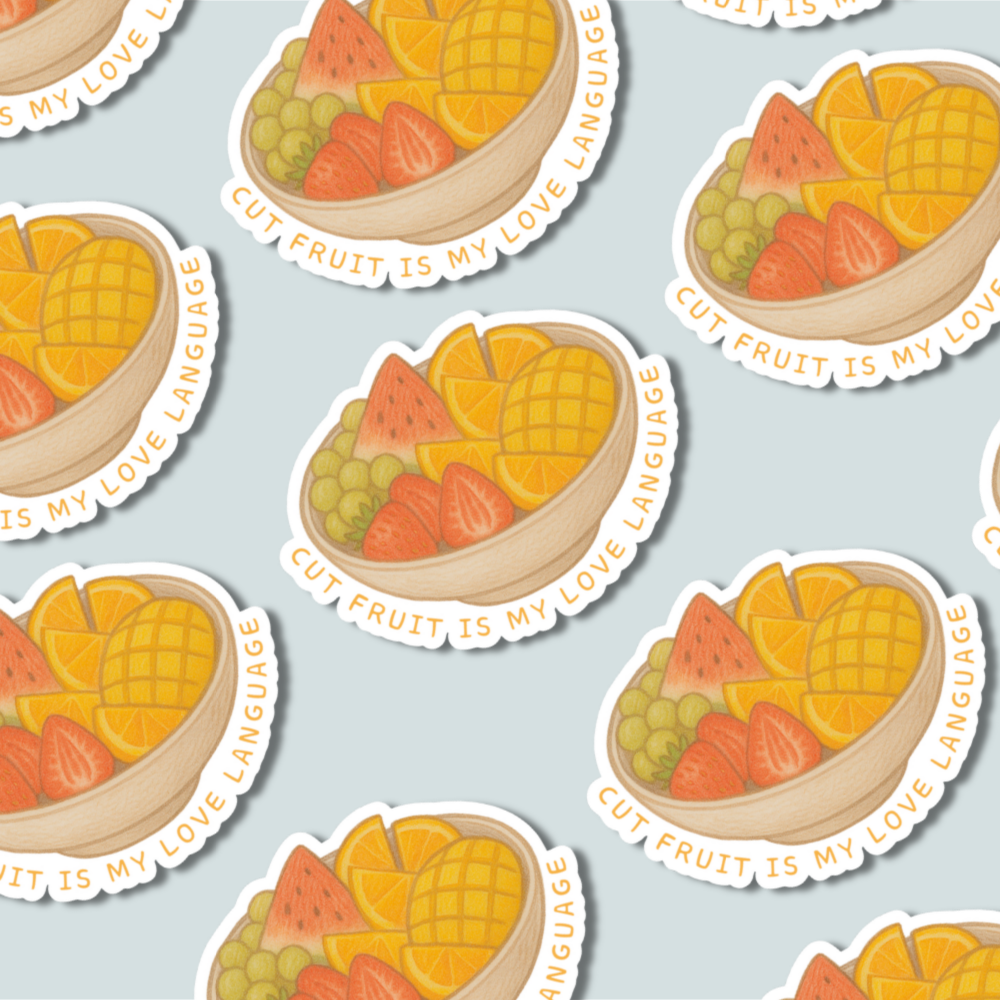 Cut Fruit is My Love Language - Sticker
