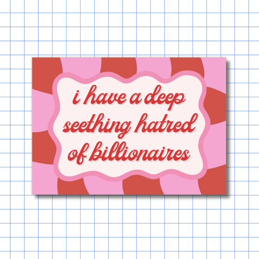 Billionaire Hatred - Sticker