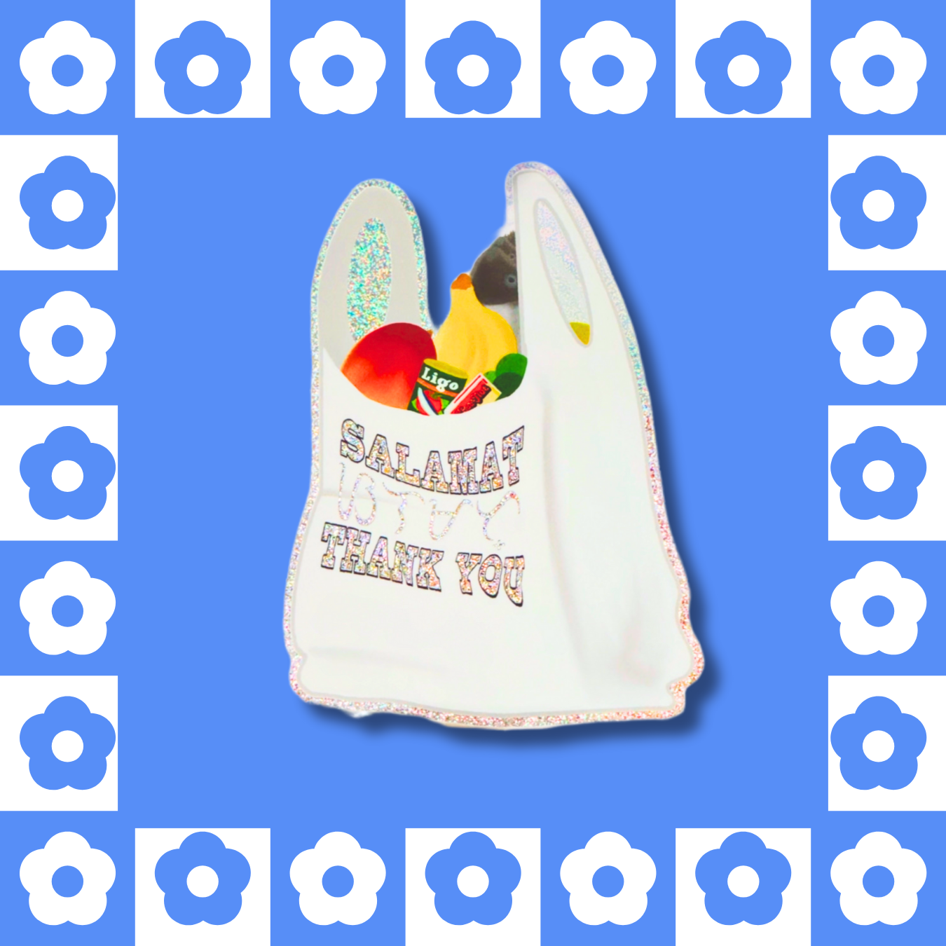 Salamat / Thank You Grocery Bag - Sticker