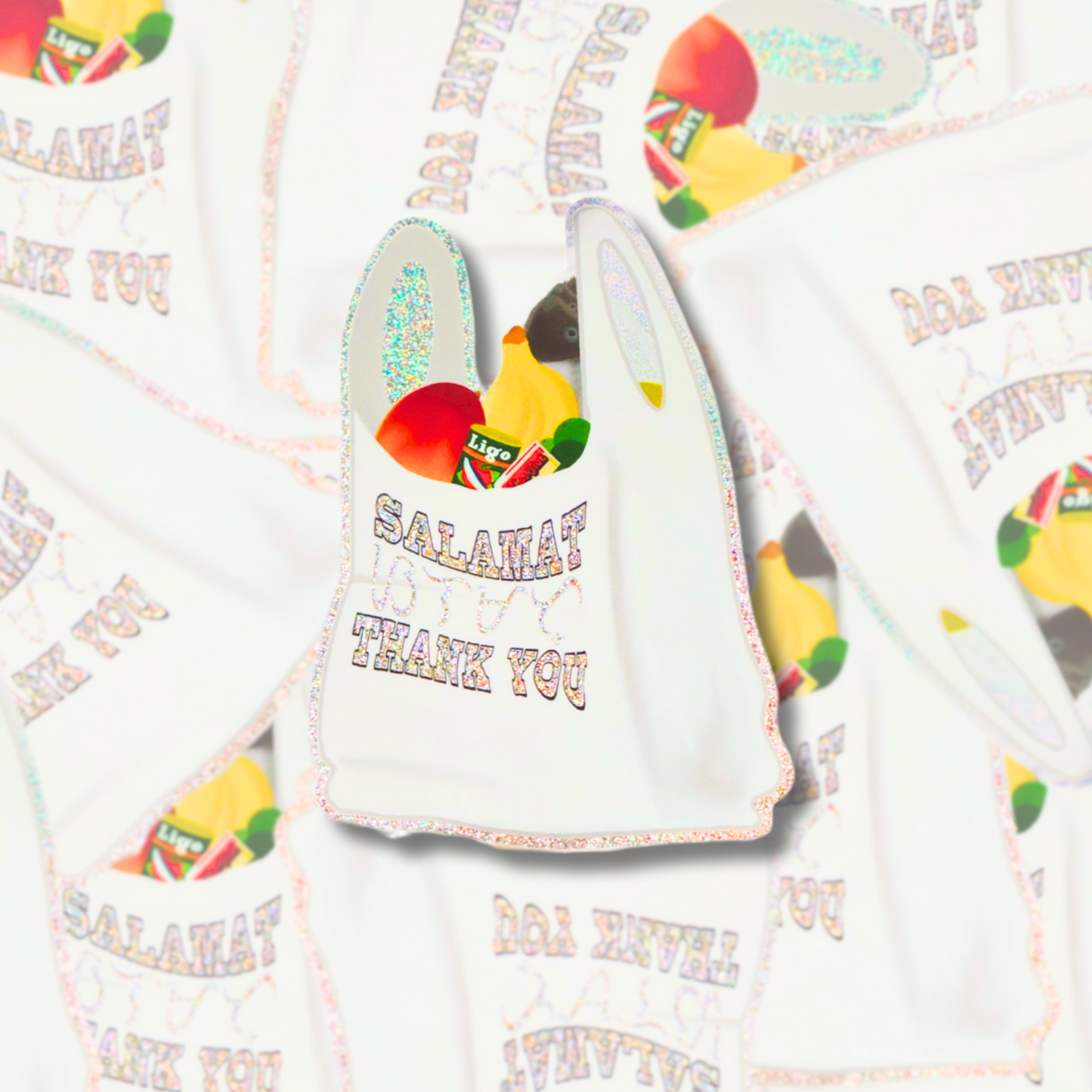 Salamat / Thank You Grocery Bag - Sticker