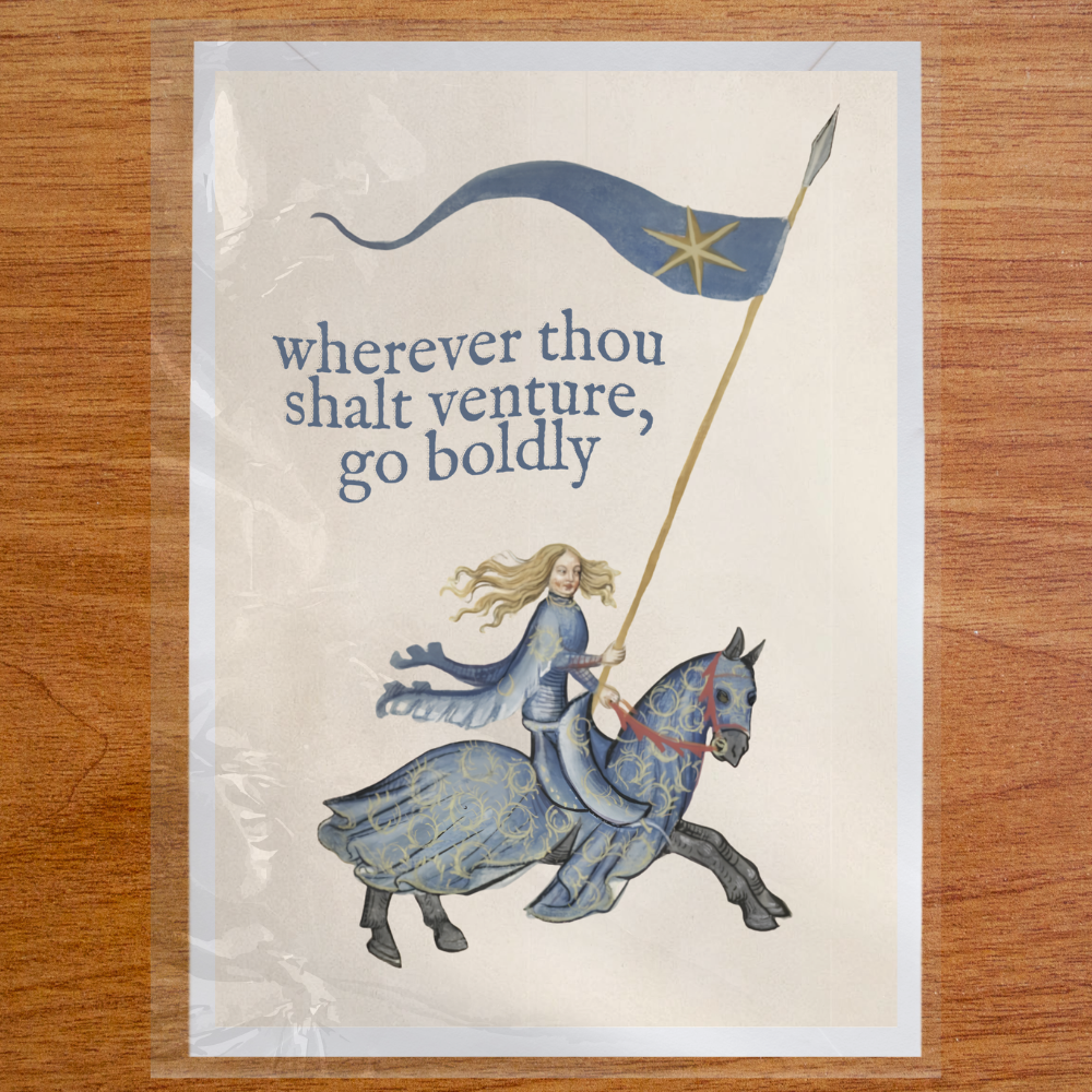 Boldly - Postcard
