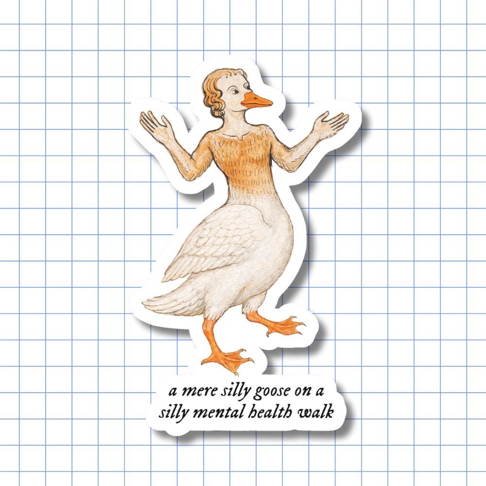 Silly Goose Mental Health Walk - Sticker