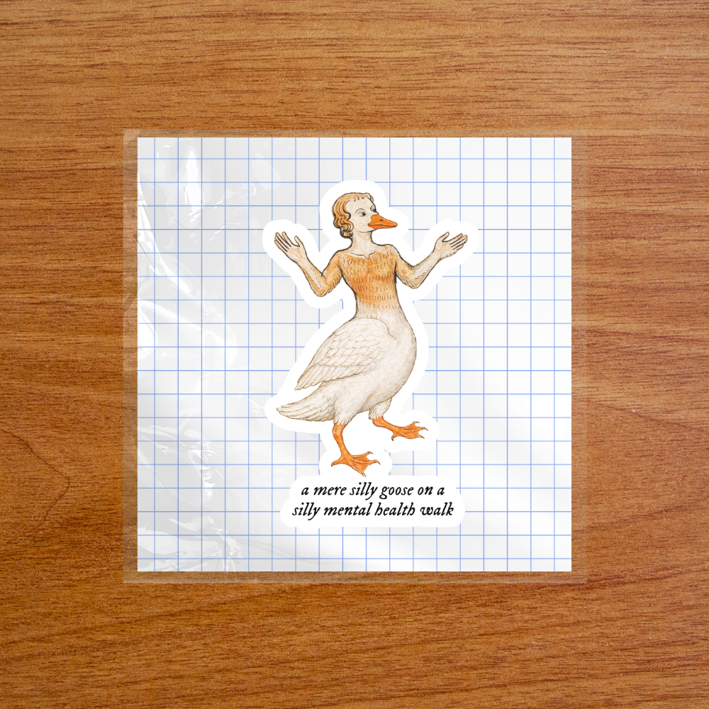 Silly Goose Mental Health Walk - Sticker