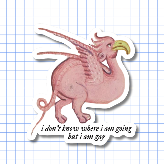 I Don’t Know Where I Am Going, But I Am Gay – Sticker