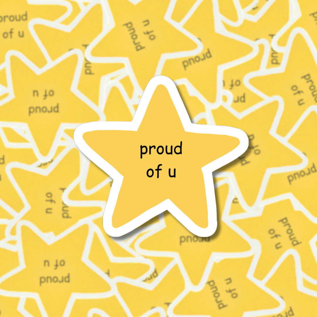 proud of u - Mini Sticker