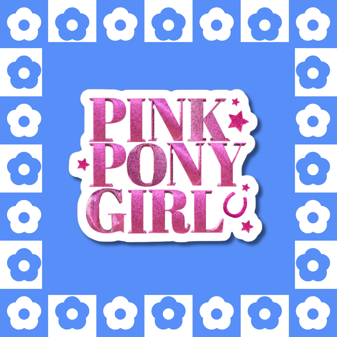 Pink Pony Girl - Sticker