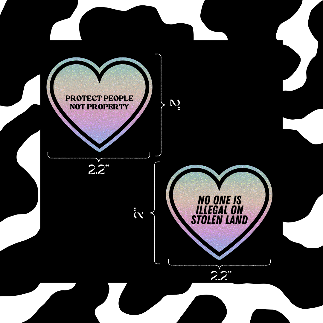 Social Justice Hearts - 5 Sticker Pack