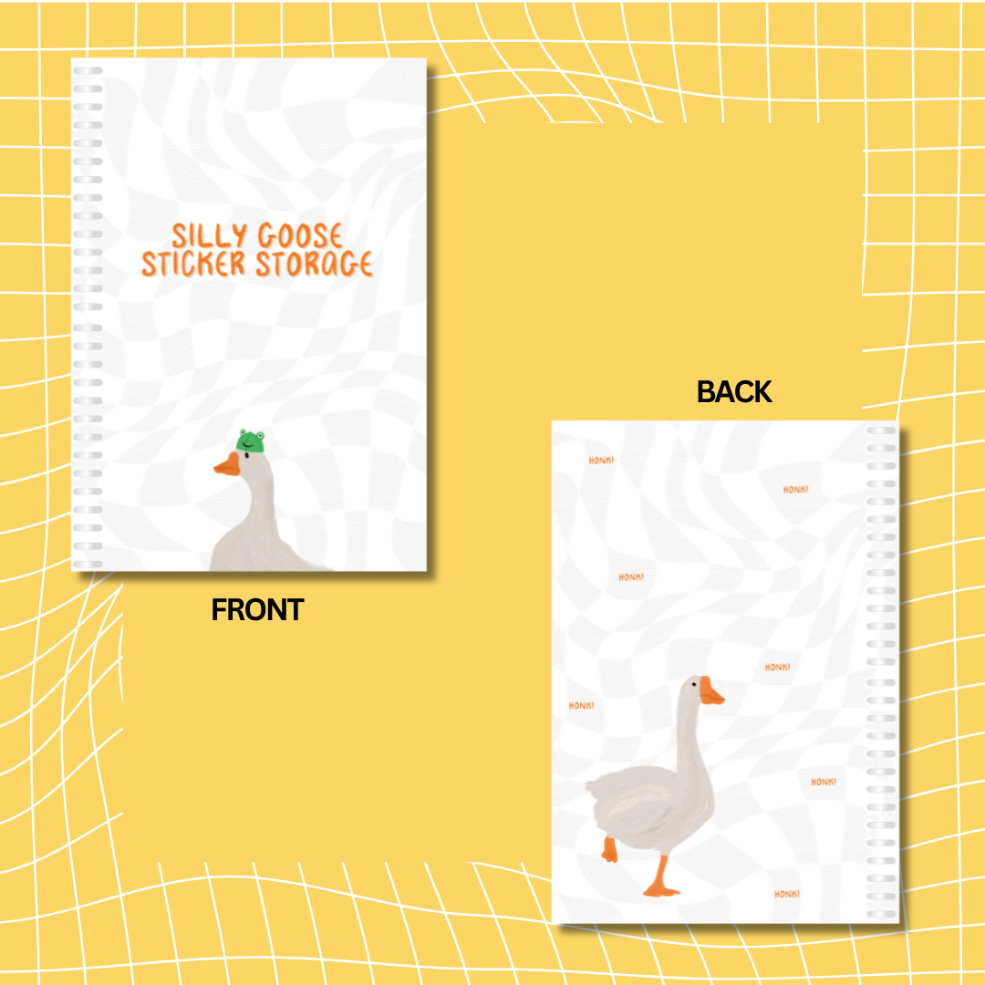 Silly Goose Sticker Storage - Reusable Sticker Book