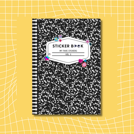 Composition Notebook - Reusable Sticker Book