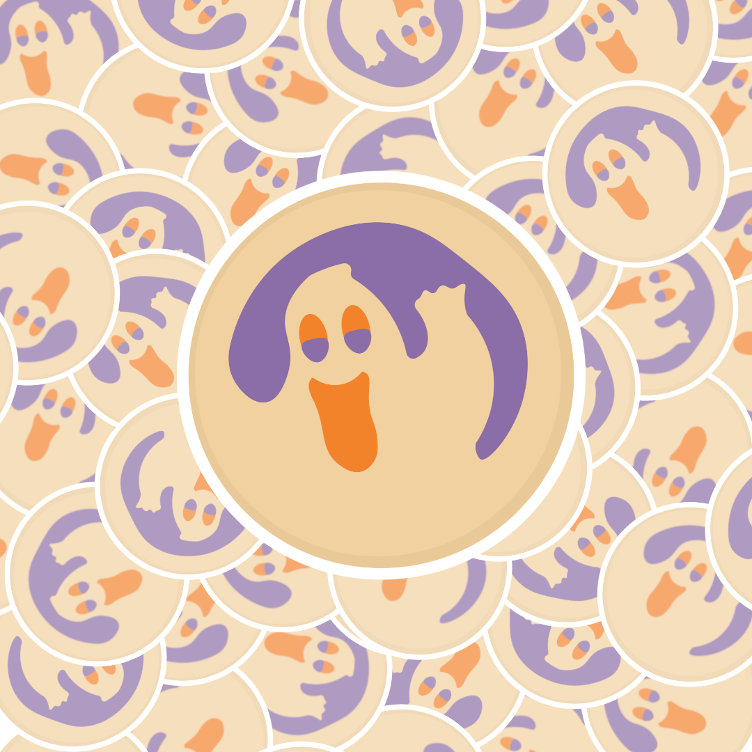 Ghost Cookie - Mini Sticker