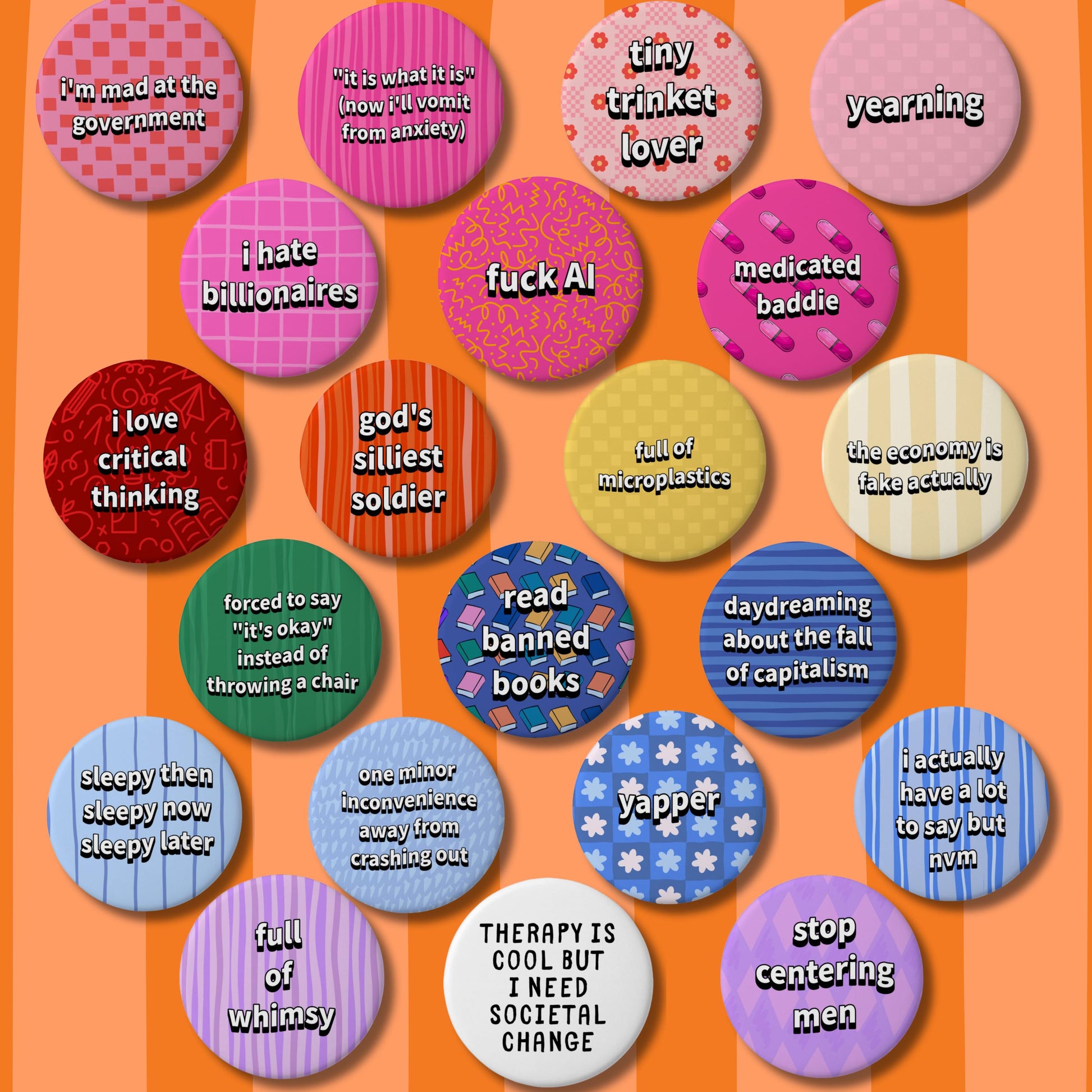 Choose Your Button Pin Badge - Funny Meme Handmade Pins (1 Inch Pinback)