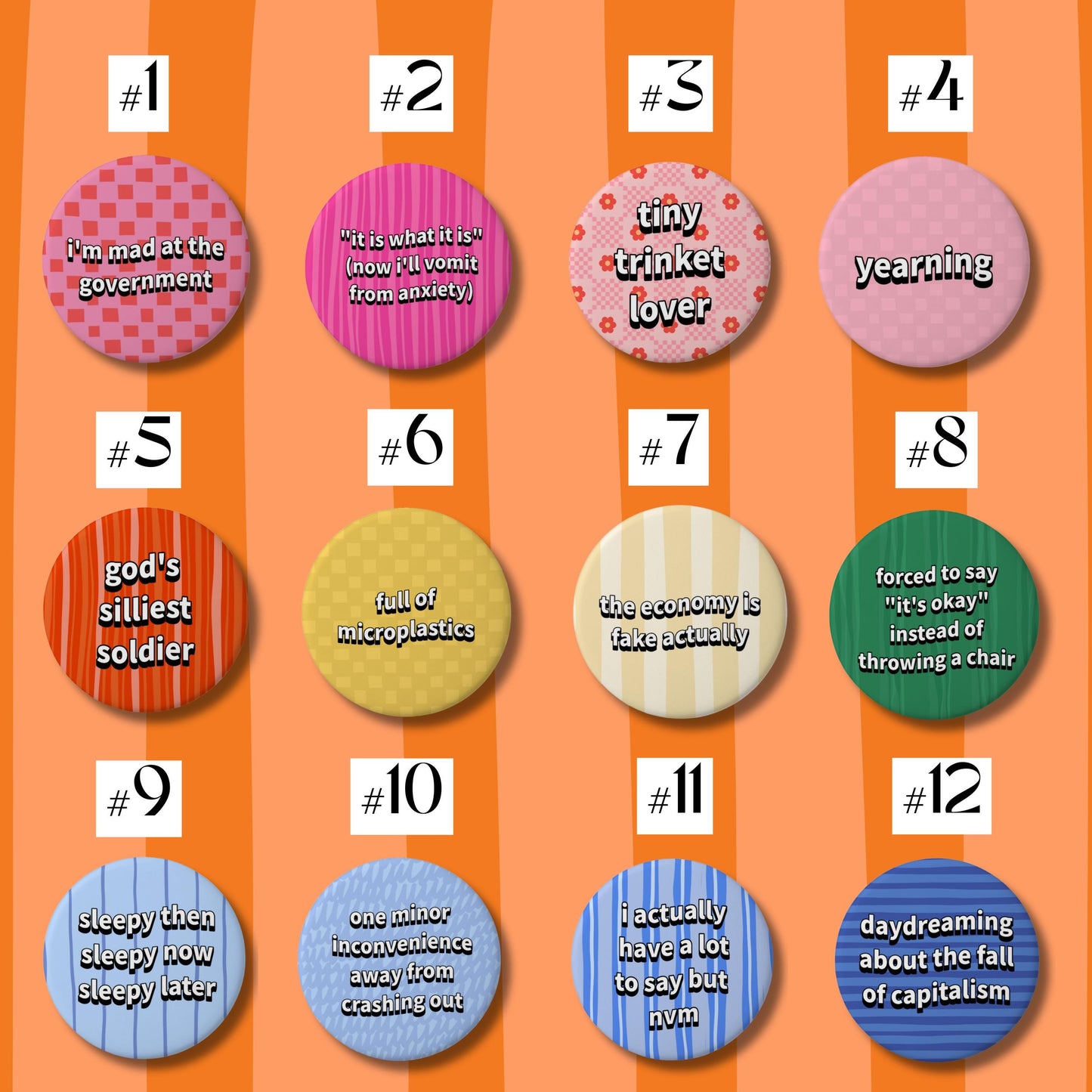 Choose Your Button Pin Badge - Funny Meme Handmade Pins (1 Inch Pinback)