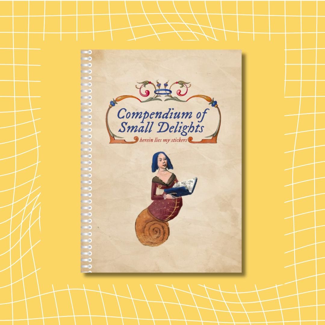 Compendium of Small Delights – A6 Reusable Sticker Book