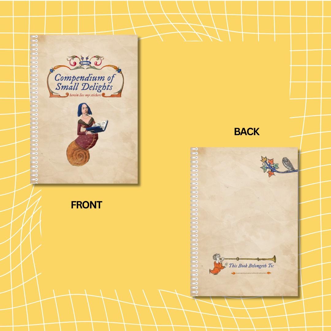 Compendium of Small Delights – A6 Reusable Sticker Book