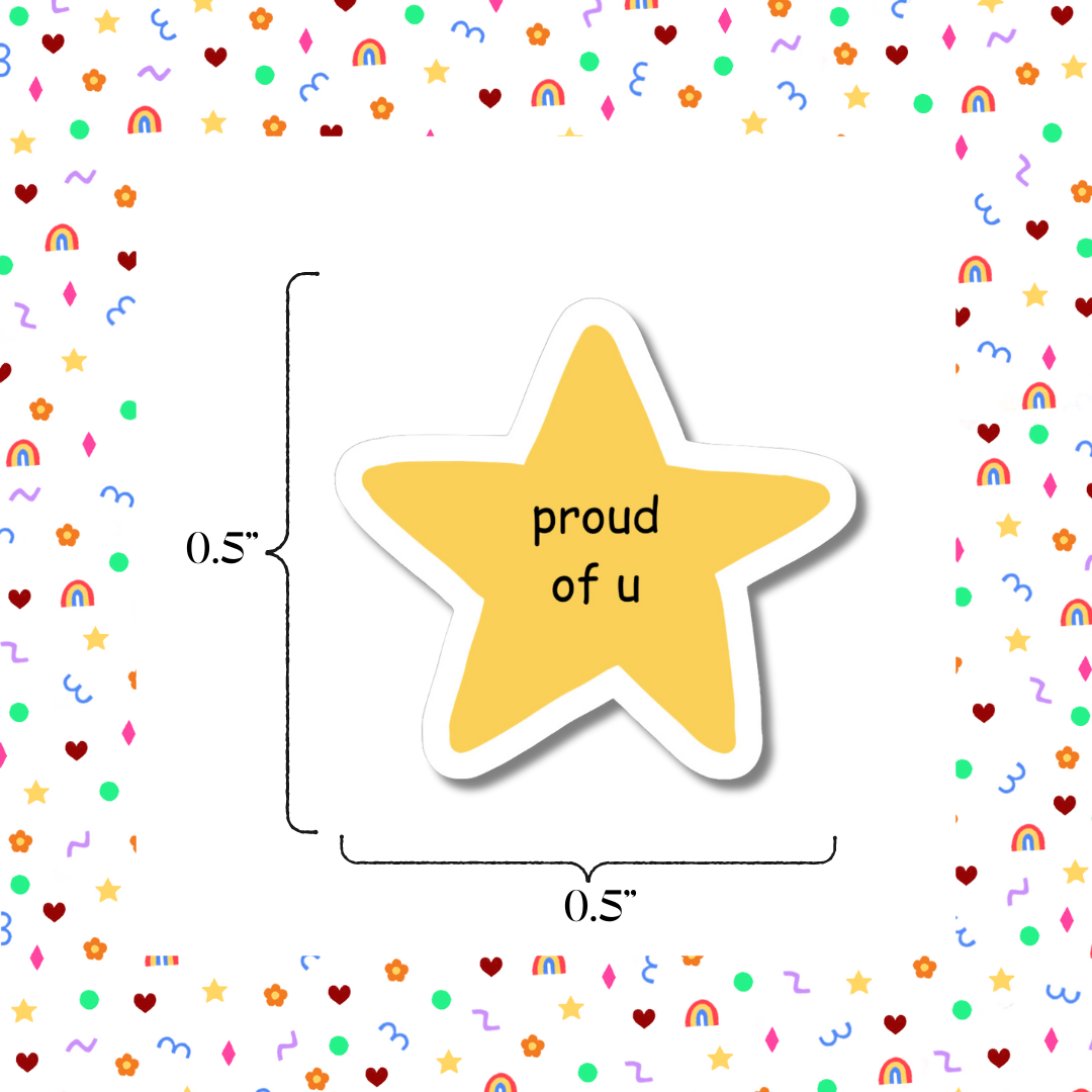 proud of u - Mini Sticker