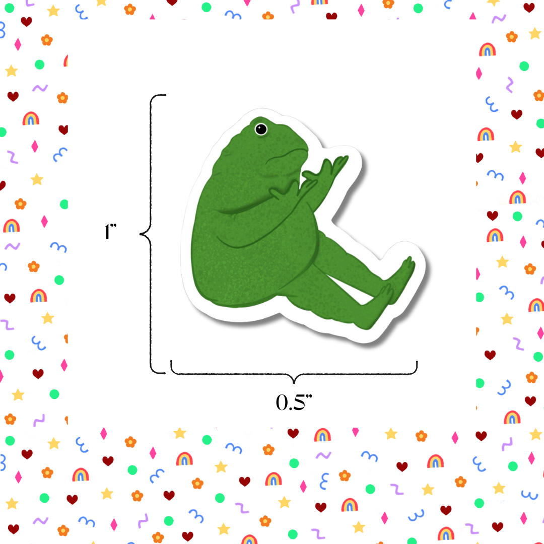 Ugh Frog - Mini Sticker