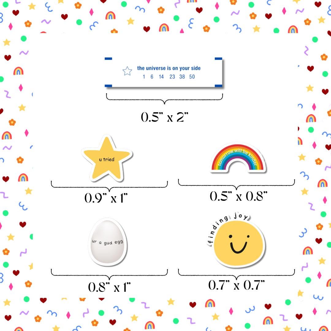 Mini Affirmation Sticker Pack – Pastel Vinyl Positivity Reminders