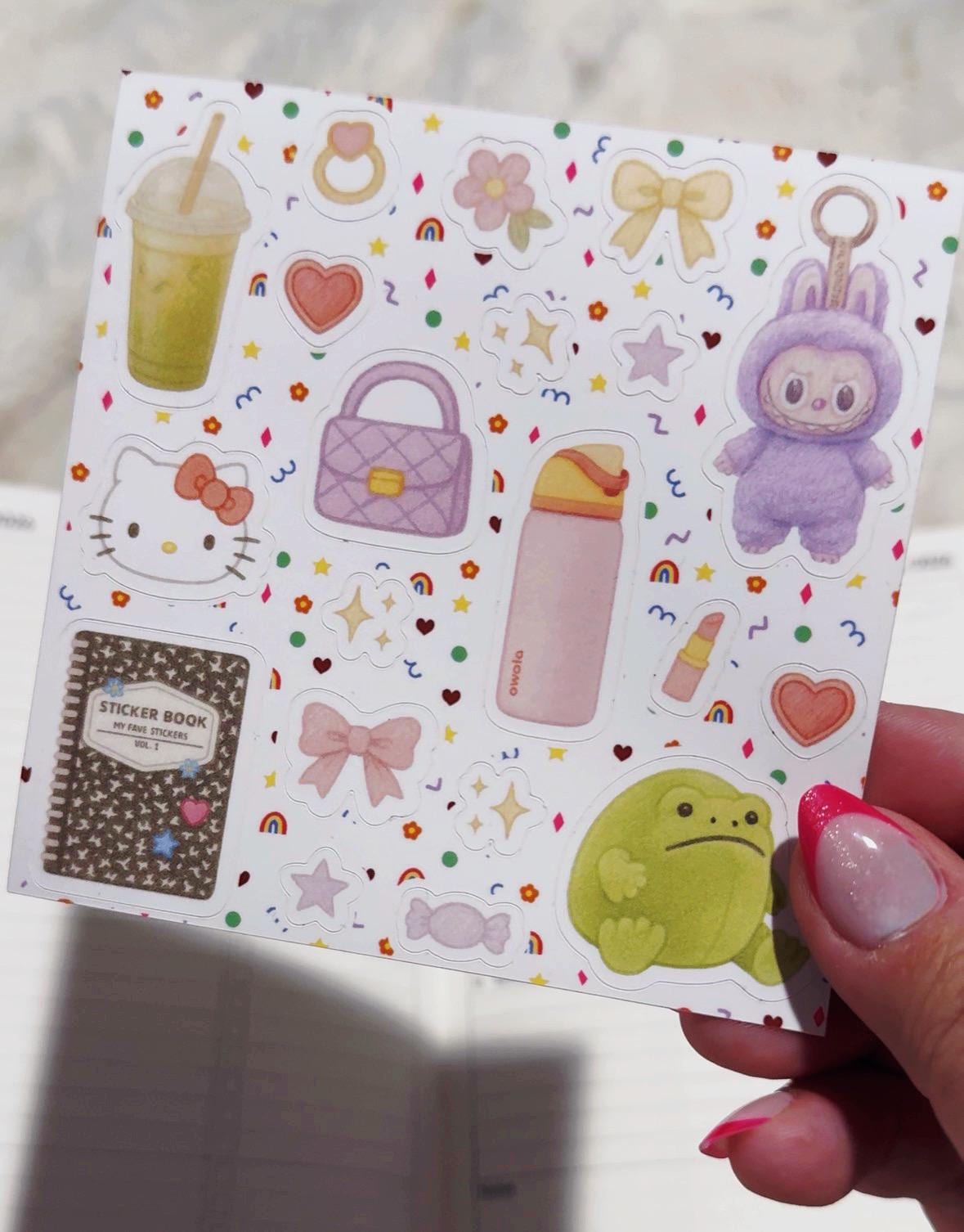 Pastel Girl Stickers – Matcha, Frog, Accessories, Waterproof Vinyl