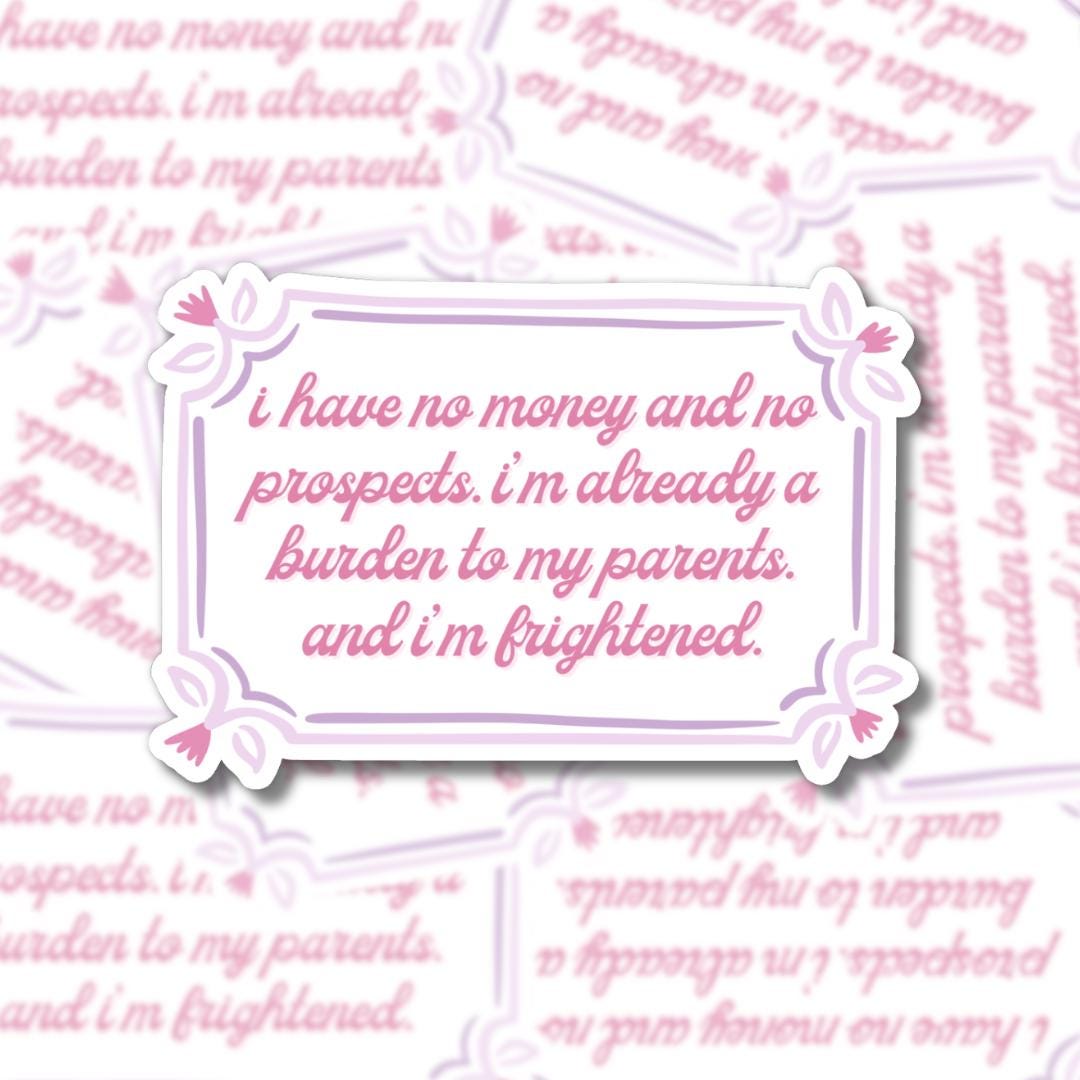 Pride and Prejudice Quote Sticker - Jane Austen Literary Meme Laptop Decal