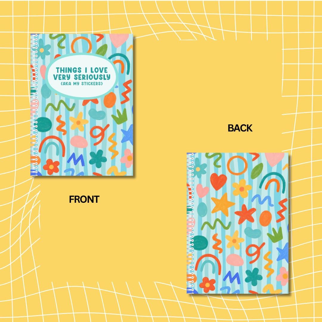 Things I Love Very Seriously (AKA My Stickers) – A6 Reusable Sticker Book