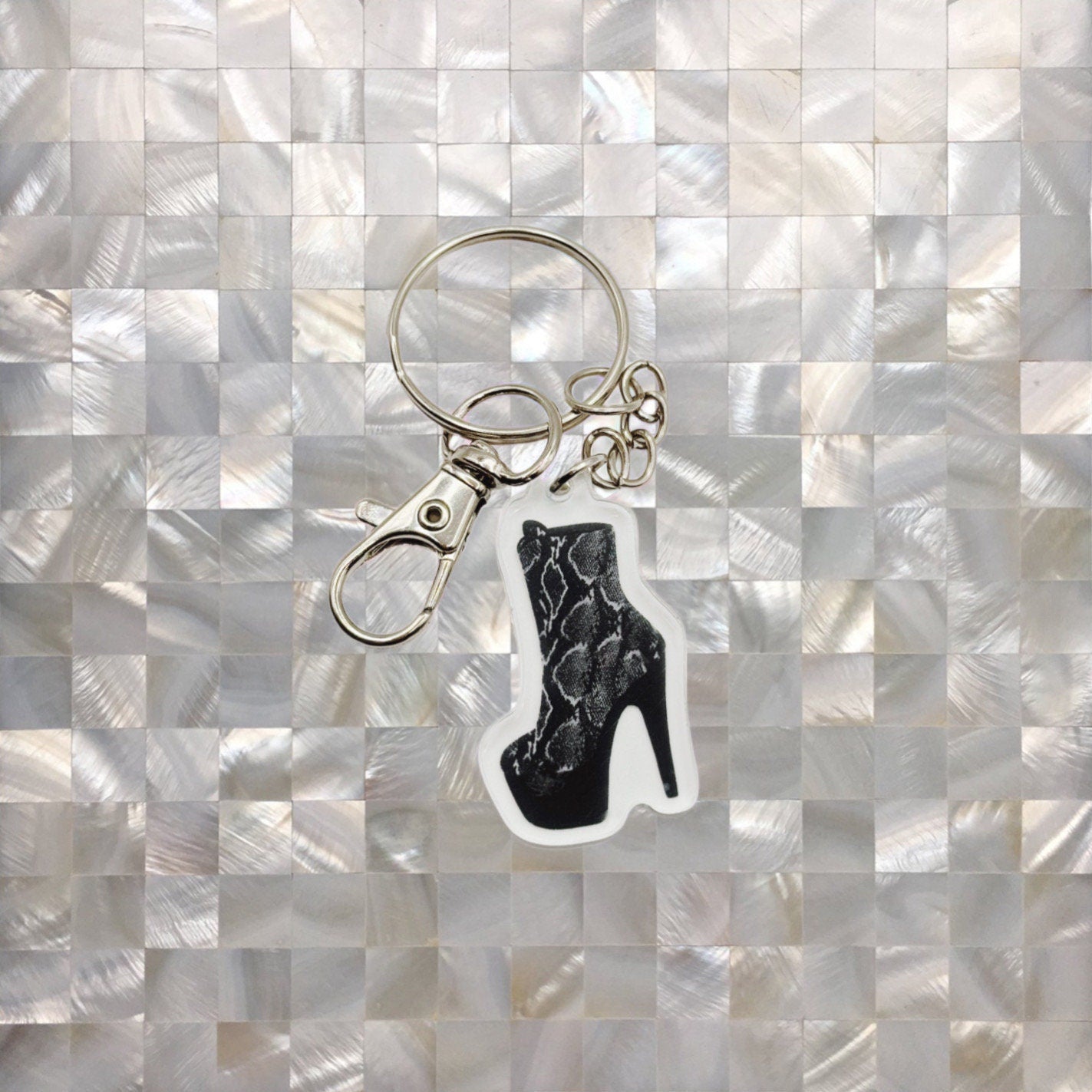 Snake on my Boot - Keychain