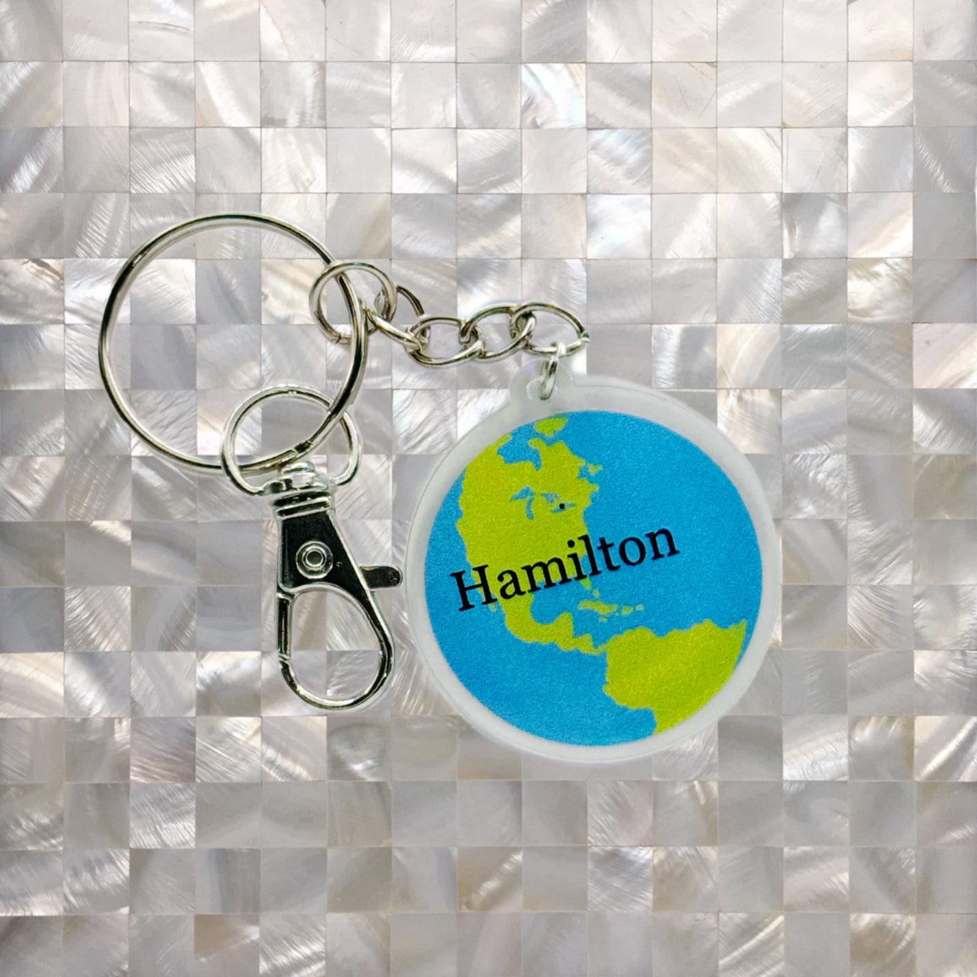 Hamilton Globe - Keychain