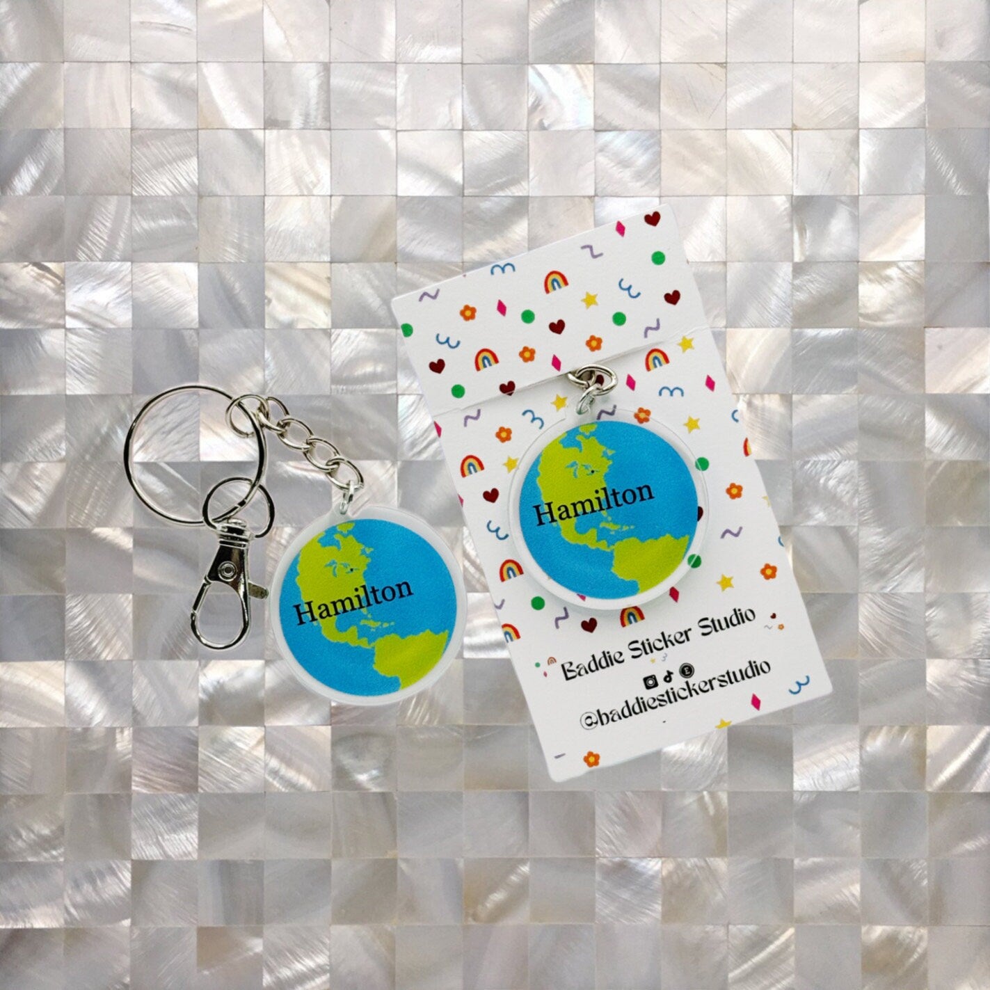 Hamilton Globe - Keychain