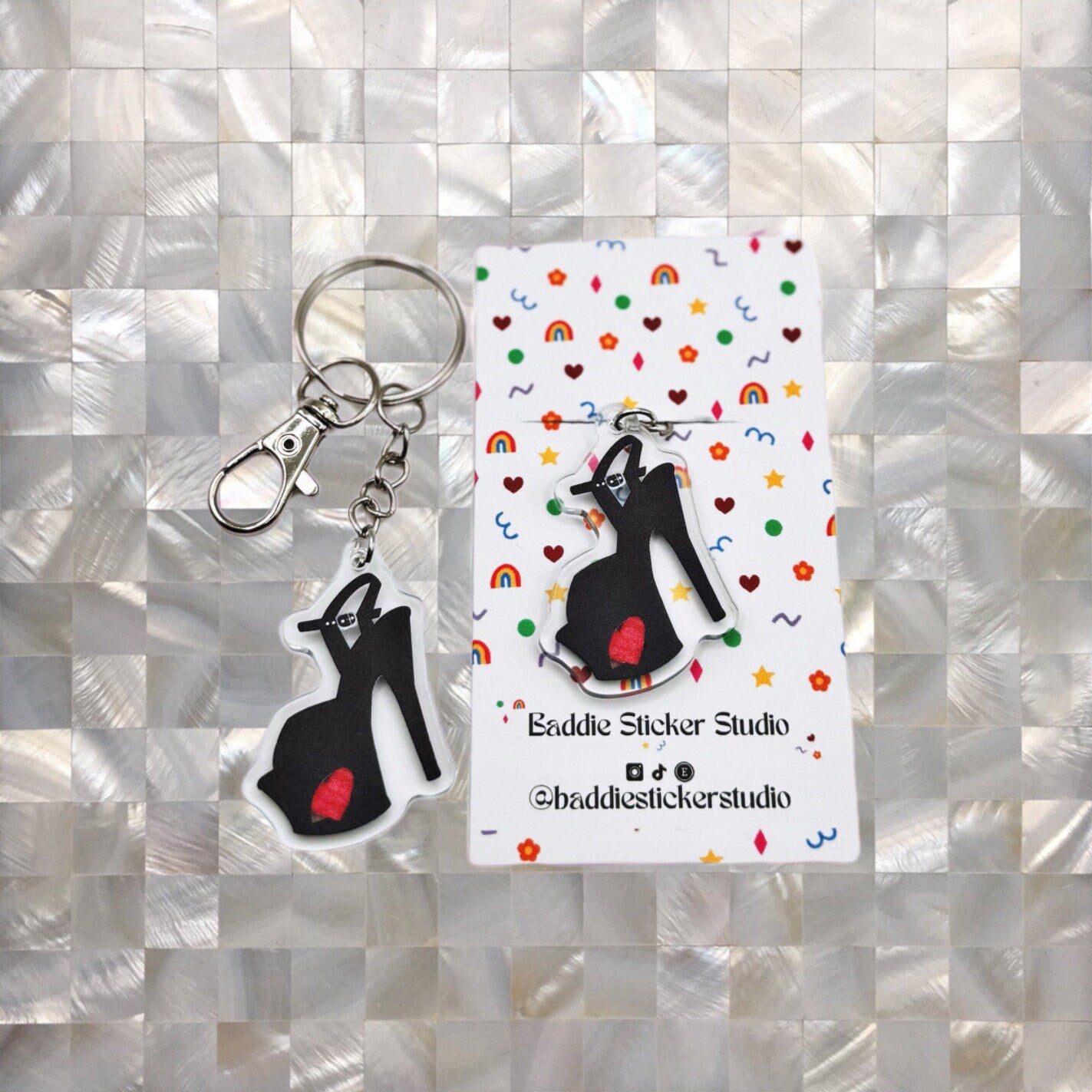 I <3 Pole Dancing - Keychain